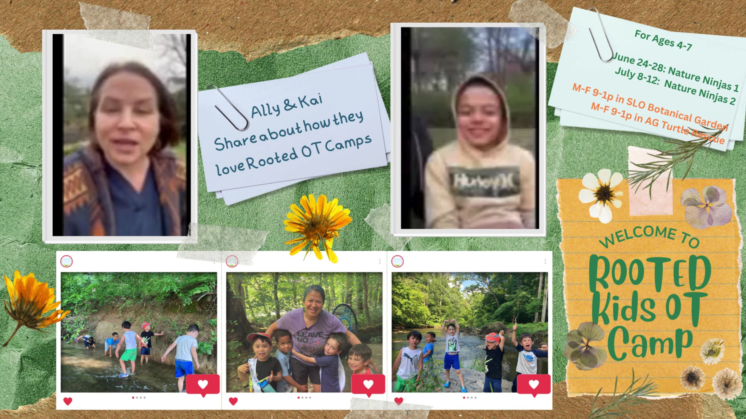 Ally and Kai Loving Rooted OT Camps